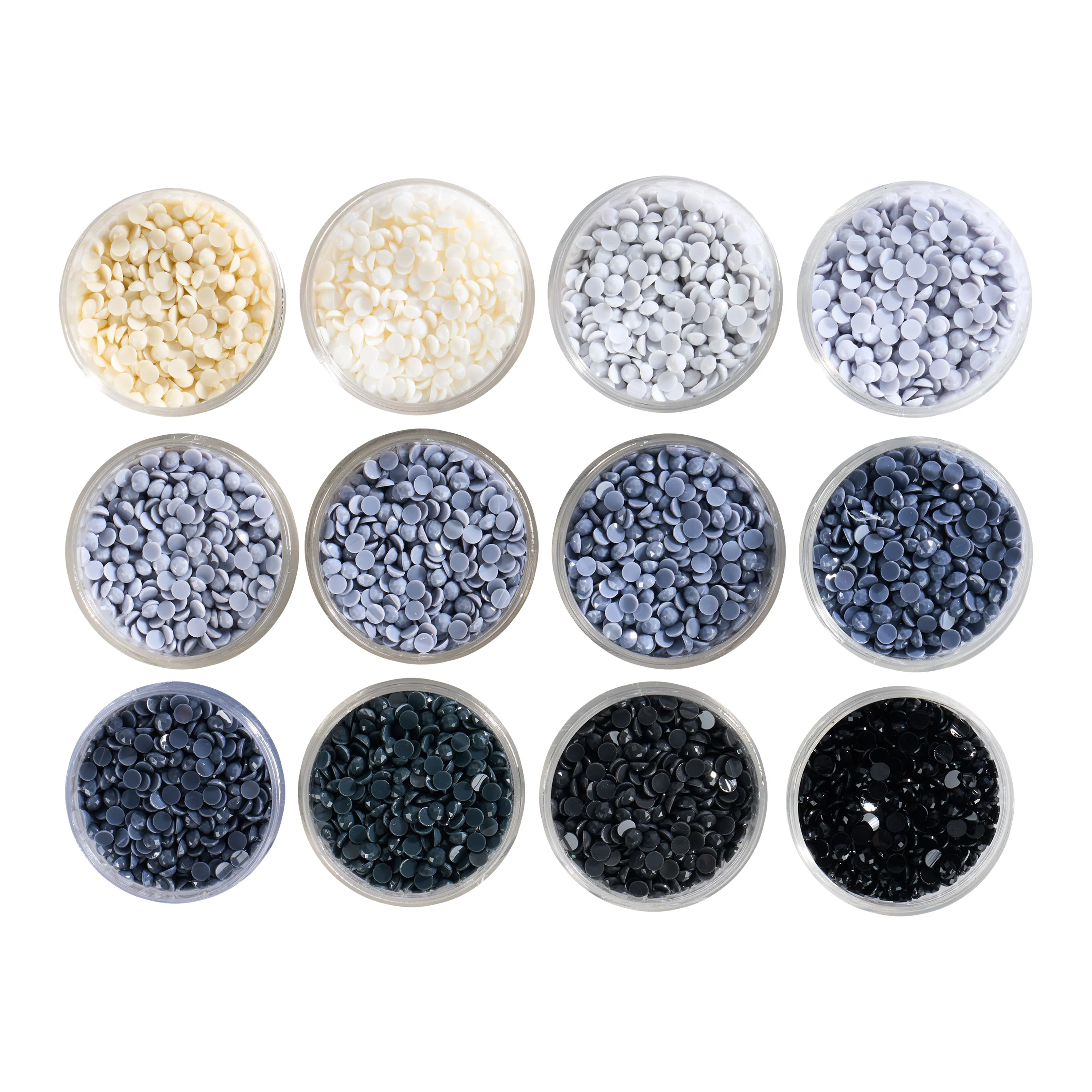 Bling Diamonds – Cool Gray Tones Round (Set of 12) - Image 4