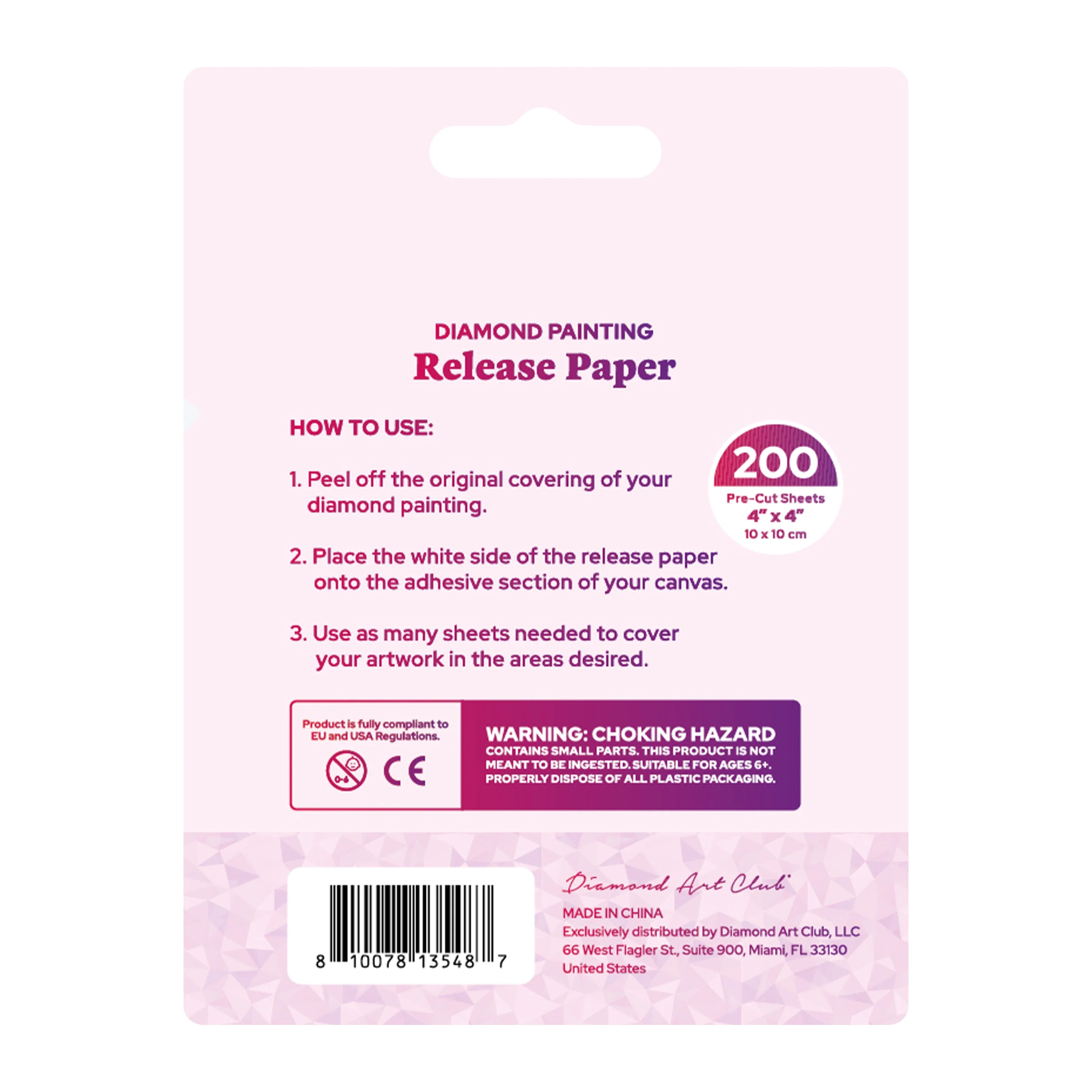 200 Sheets Double-Sided Diamond Painting Release Paper Squares - Image 4