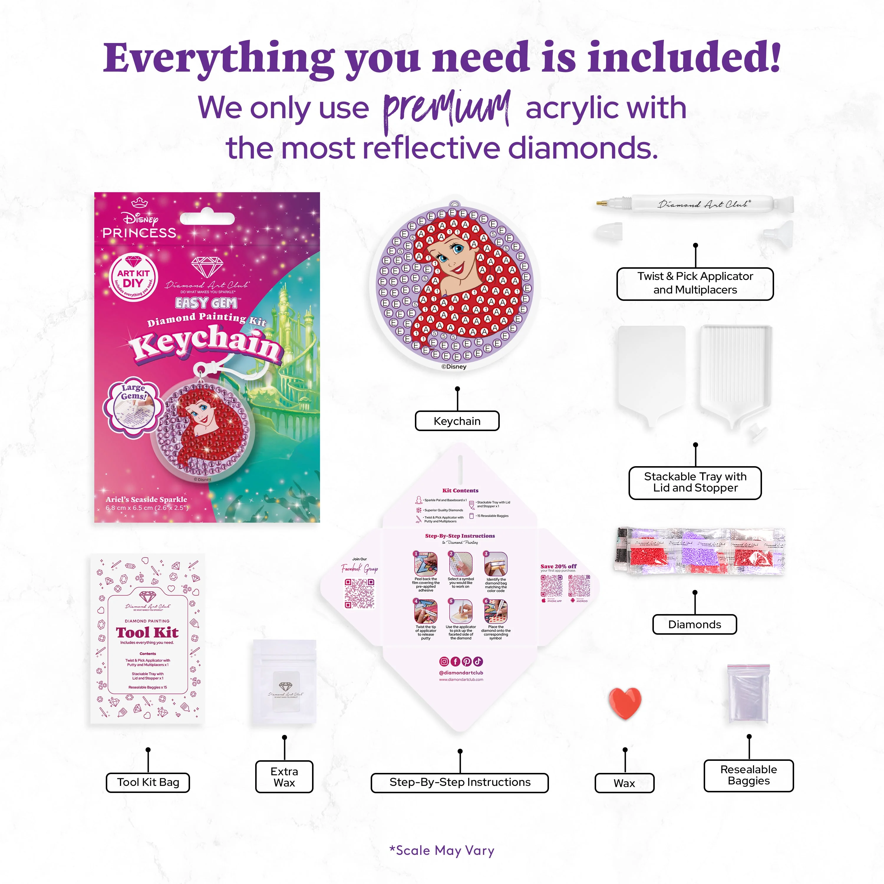 Keychain - Ariel’s Seaside Sparkle - Image 3