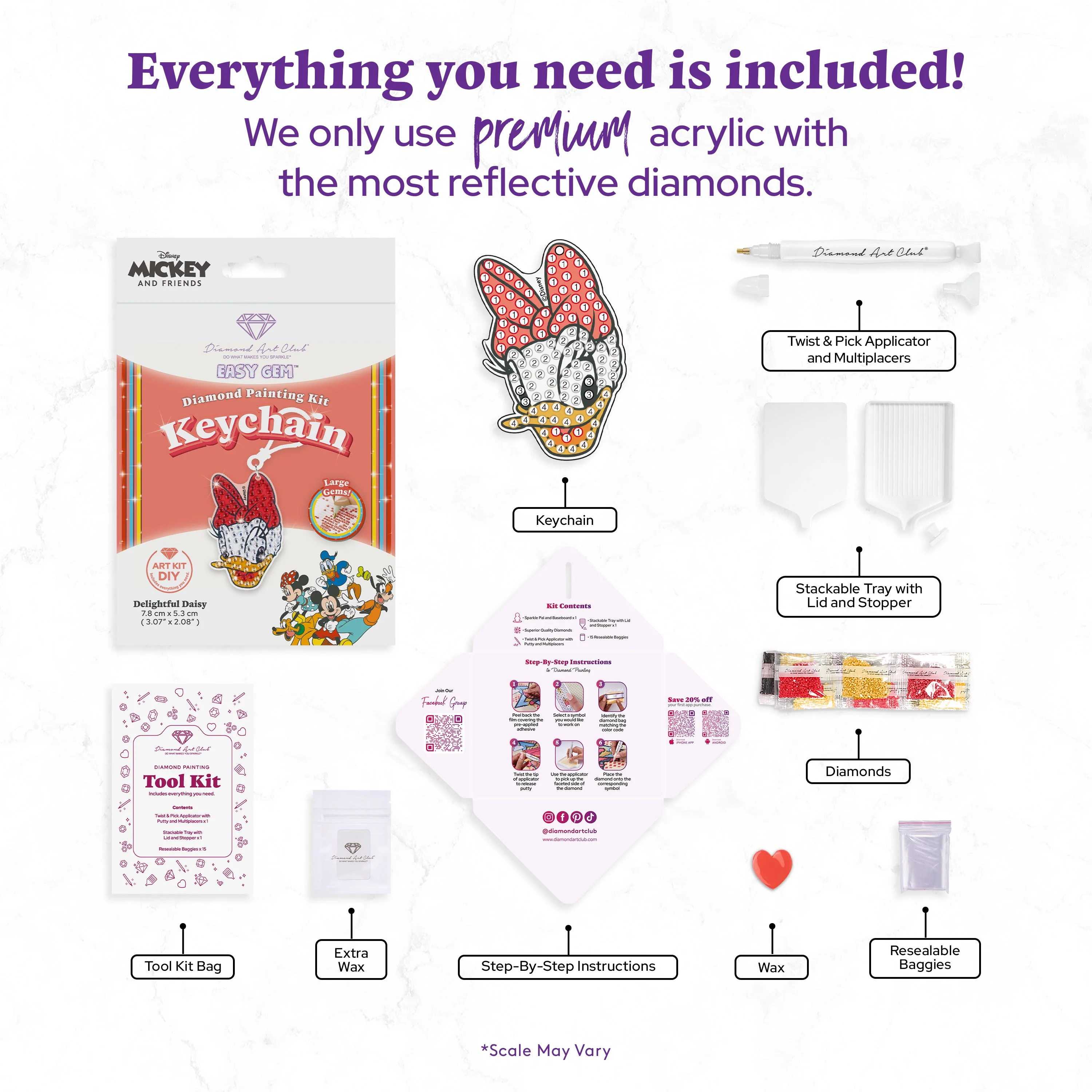 Keychain - Delightful Daisy - Image 3