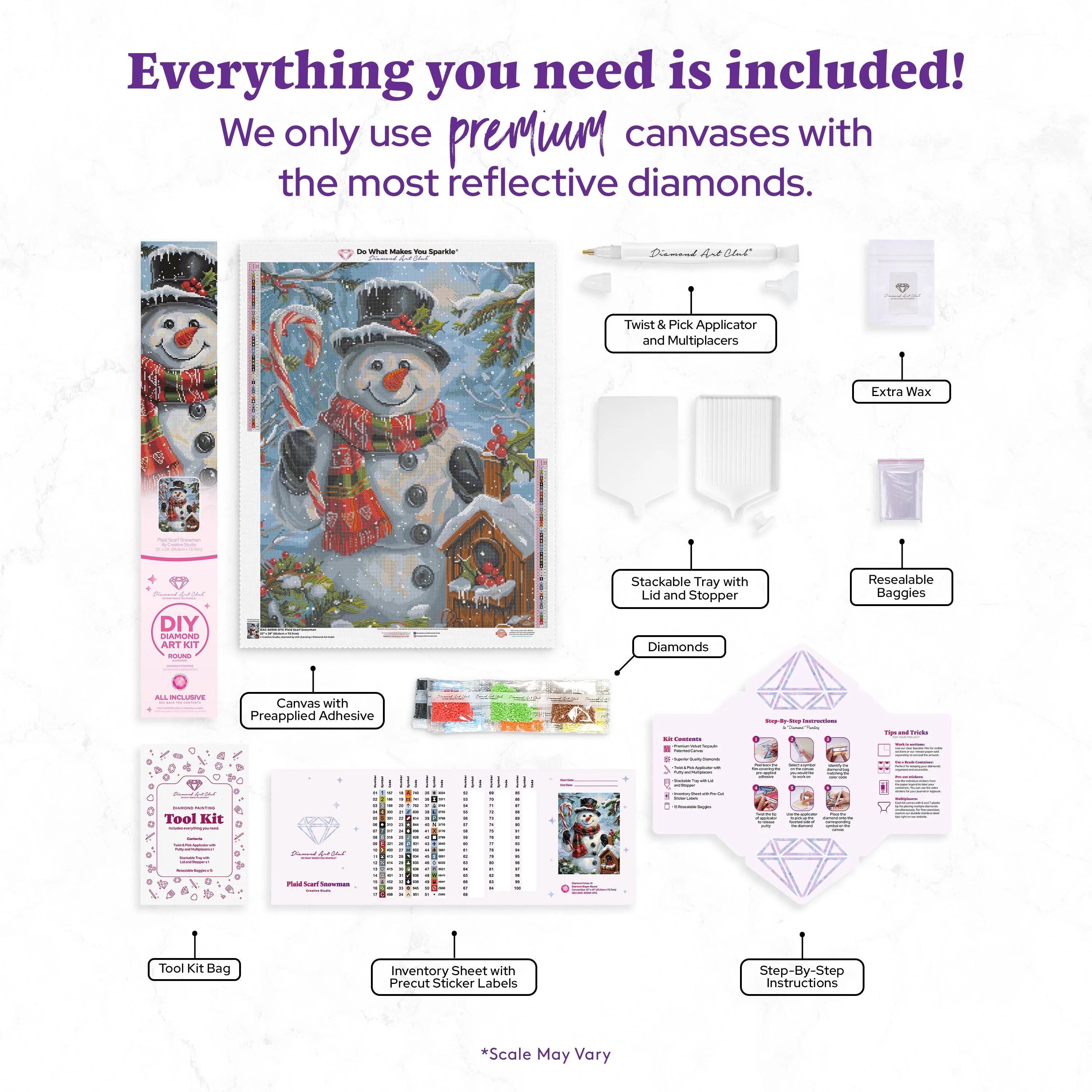 Plaid Scarf Snowman - Image 3