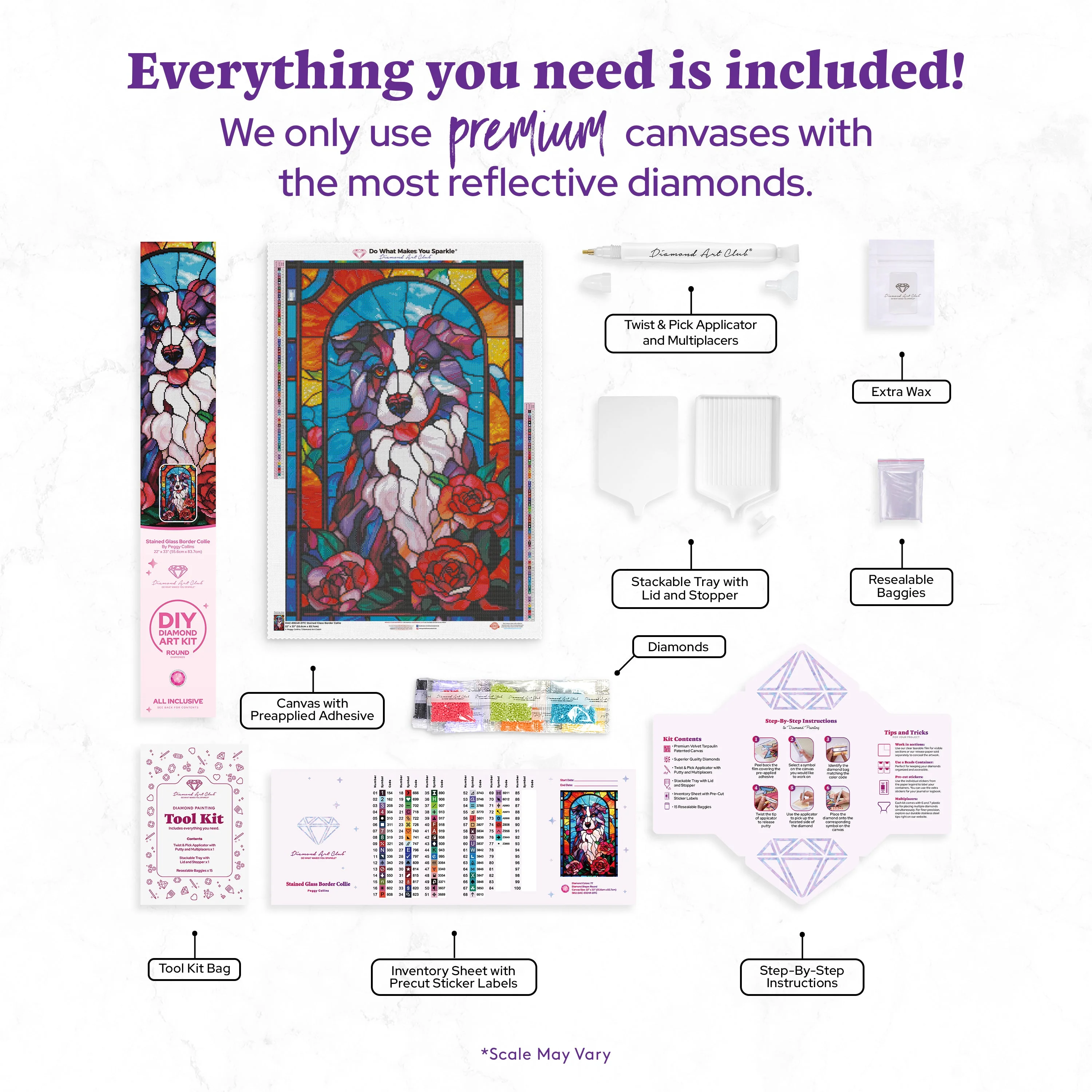 Stained Glass Border Collie - Image 3