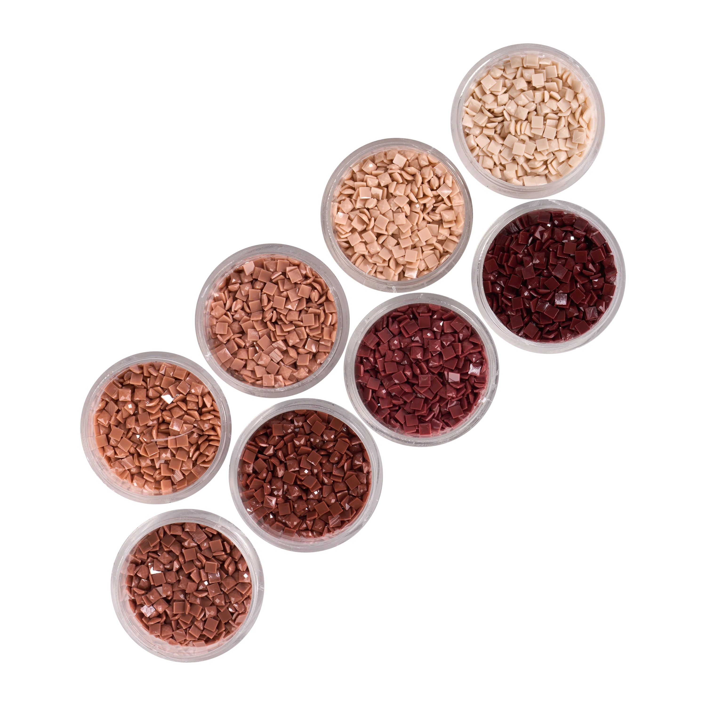 Bling Diamonds – Warm Earthy Tones Square (Set of 8) - Image 4